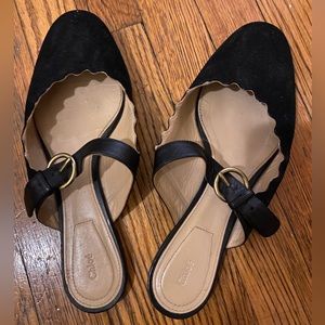 Chloe Scalloped Mules